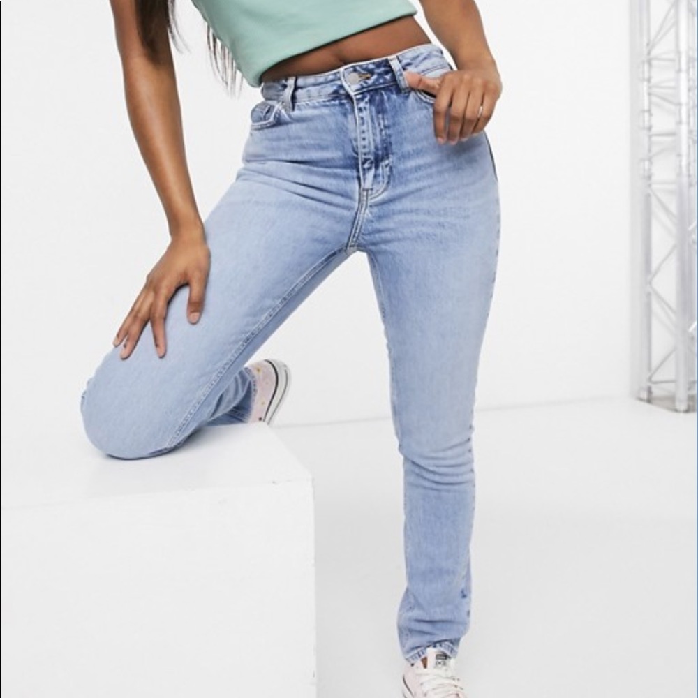 NEW LOOK Light Wash Mid Rise Dad Jeans